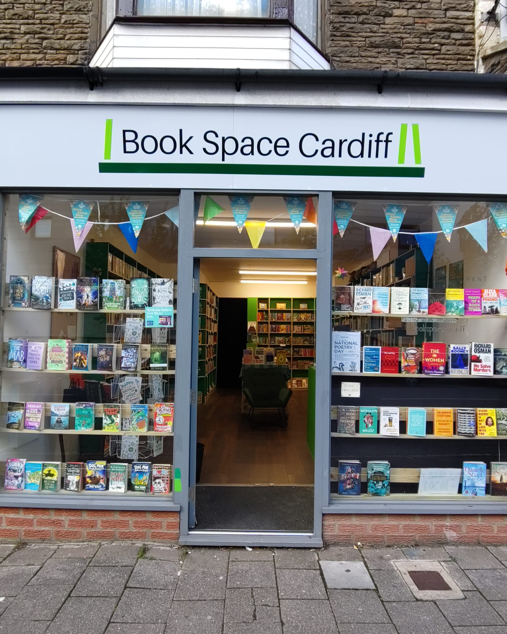 Book Space bookshop in Cardiff, Wales